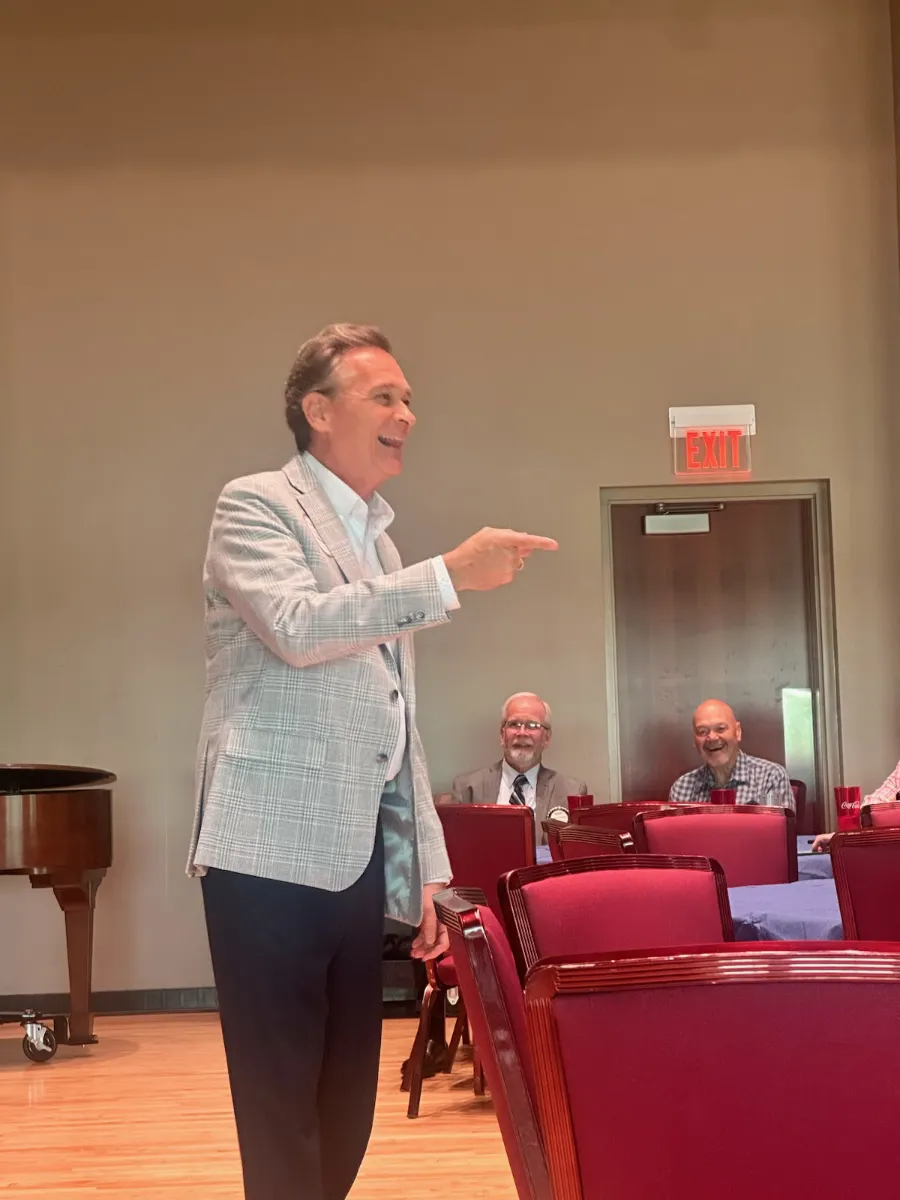 Paul Chappell connecting with audience