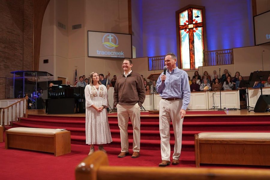 Paul Chappell with Brother Nathan and Jill at Trace Creek Baptist Church