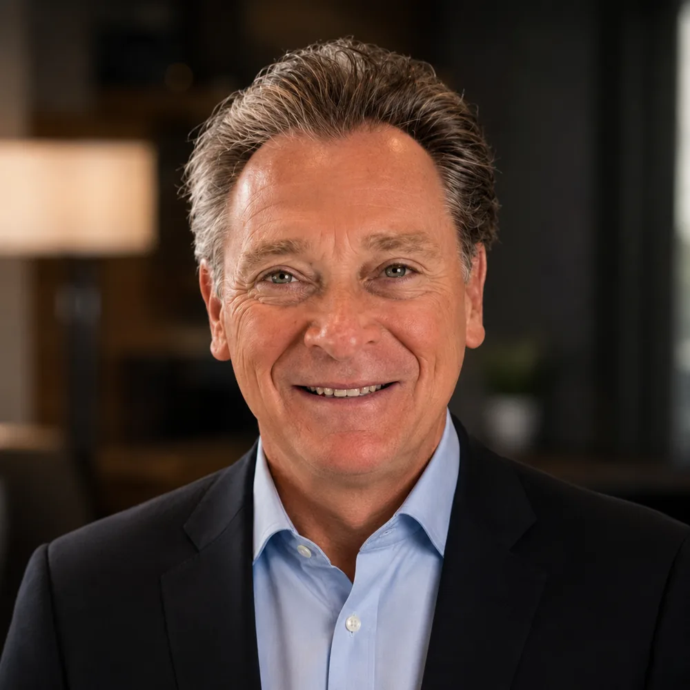 Paul Chappell headshot in a blazer and open-collar shirt